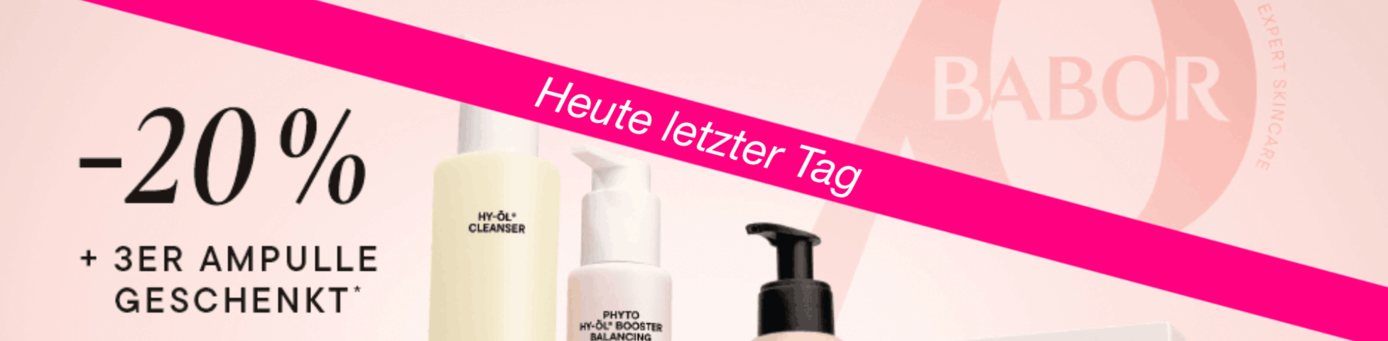 20% Rabatt auf BABOR Produkte zum Beauty Week 2026 