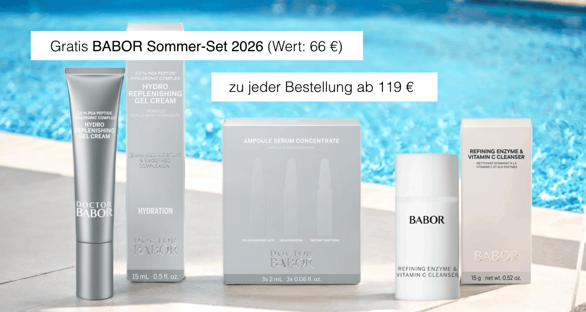 BABOR Sommerset 2026 im Wert von 66 Euro gratis zu jeder Bestellung ab 119 Euro