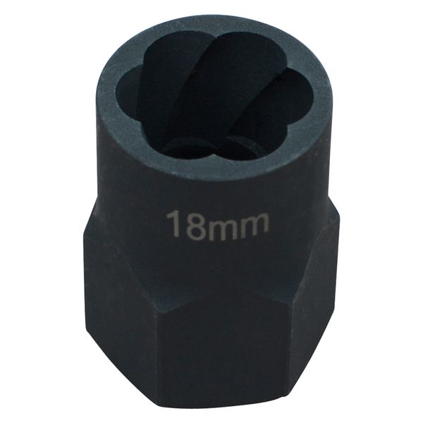 Hesselink SN-18 I Spezial-Steckschlüssel-Einsatz / Schraubenausdreher I (1/2") I SW 18 mm