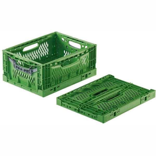 Klappbehälter KB-4318 grün Clever-Fresh / 40x30x18 volumenreduzierbar