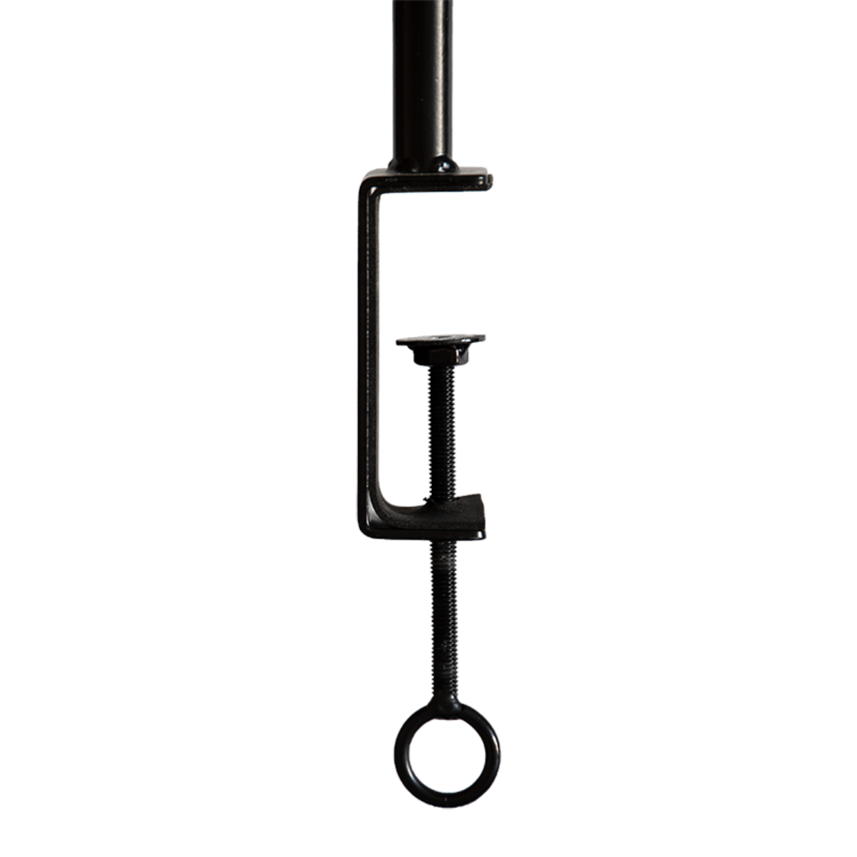 Tisch Deko Stange Klemme Gestell Metall schwarz ausziehbar Tafel 115,5-210 cm
