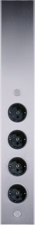 THEBO ST 3007 Steckdosenelement Edelstahl 4-fach Steckdosenleiste