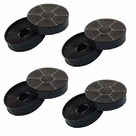 Super-Sparset - 4 Paar Aktiv-Kohlefilter Ersatz für RESPEKTA MIZ 0058 Kohlefilter MIZ0058