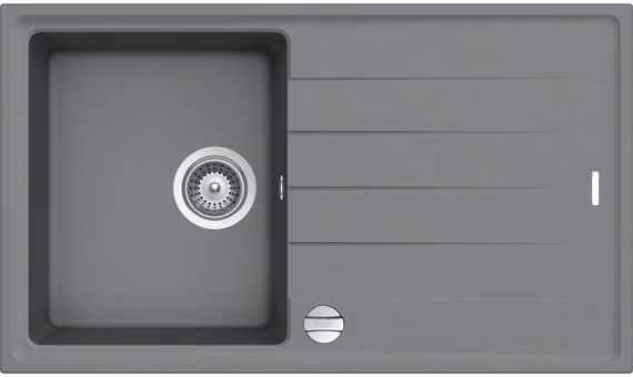 Granitspüle Victory S780.60 - light gray, ab 45er Unterschrank, 78 x 50 cm