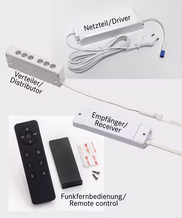 Kesseböhmer Linero MosaiQ LED-Steuerungsset dimmen + stufrenlose Änderung der Lichtfarbe