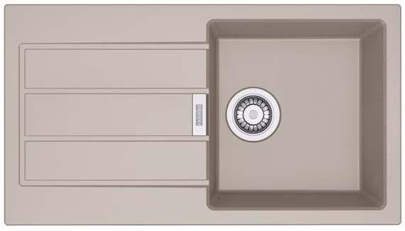 Franke Einbauspüle Carbon SUD 611-78 beige 80cm reversibel Einbauspüle 114.0496.092