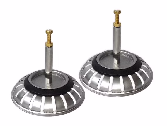 2er SET Siebkorb Durchmesser 77 mm für FRANKE Spülen mit 3 1/2 Zoll Excenterbetätigung / Ariane / Diana