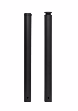 Stützfuß - schwarz-seidenmatt, Ø 60 mm x 705 mm, höhenverstellbar
