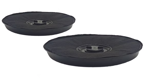 2er Set Ersatzkohlefilter für Siemens LZ27001 Aktivkohlefilter passend für Dunstabzugshauben LU11123 u.a. rund ca. 23 x 2 cm mittige Verschraubung