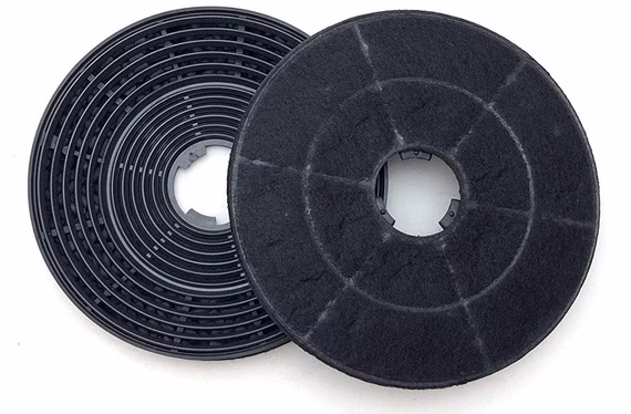 2 Aktivkohlefilter (1 Paar) für BOSCH Dunstabzugshauben DWK065G60, DWK065G20, DWK095G60 Umluftbetrieb