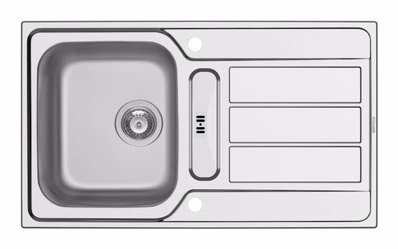 SCHOCK Edelstahlspüle ATHENA 4 inkl. Excentergarnitur 790 x 500 mm