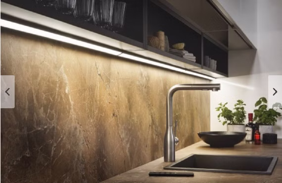 HERA MODENA Unterbauleuchte 900 mm schwarz LED Neutralweiß Kunststoff