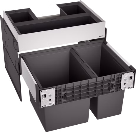 BLANCO Einbau Mülleimer Abfallsammler Frontanbindung 1x 30 und 1x 19 Liter SELECT II 60/2 Orga