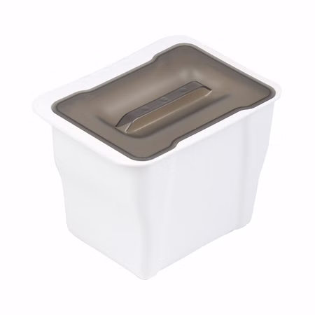 Victory Abfallsammler Küchen-Box 5 Liter weiß Deckel transparent