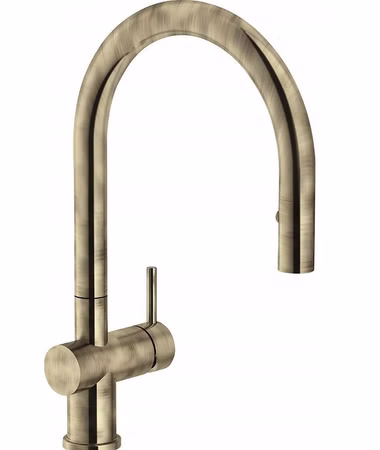 Franke 115.0554.566 Küchenarmatur Bronze Hochdruck mit ausziehbarer Metallbrause