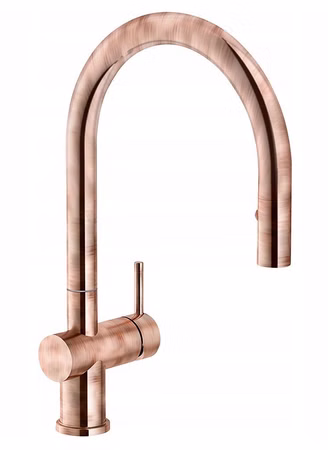 Franke 115.0554.707 Küchenarmatur Kupfer Hochdruck mit Auszugsbrause
