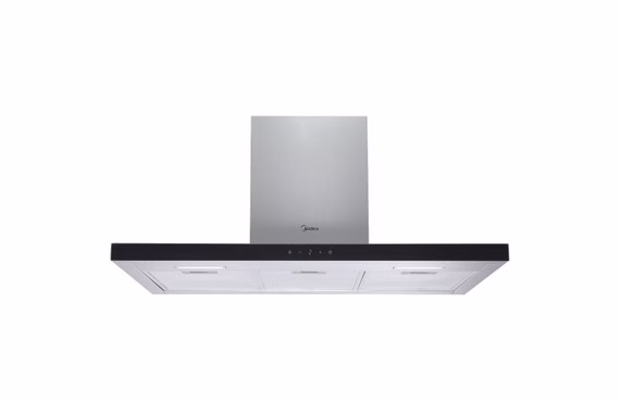 Midea Dunstabzugshaube 90cm Wandhaube 648 m³/h mit Gestensteuerung Abluft/Umluft HW 7.92 EEK A++