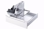 Ritter Einbau-Allesschneider AES 62 SL mit linksseitiger Schneidgutführung.