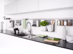 Kesseböhmer Linero MosaiQ Wandprofil in Edelstahloptik, 1200 mm.