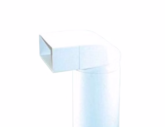 125er Abluft-System Umlenkstück, Rundrohr 50cm auf 125er Flachkanal. 125er Abluft-System Umlenkstück, Rundrohr 50cm auf 125er Flachkanal.