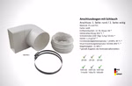 125er Abluft-System Umlenkstück mit Flexschlauch, Modell 12.22016.