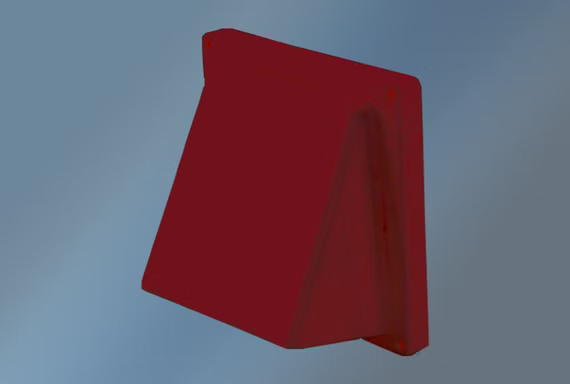 Lüftungshaube Kunststoff - Ziegelrot, ø 125 mm, Modell 12.62032Z.