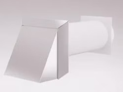 Teleskop-Mauerkasten mit Lüftungshaube - ø 150 mm, Modell 12.540ED. Teleskop-Mauerkasten mit Lüftungshaube - ø 150 mm, Modell 12.540ED.