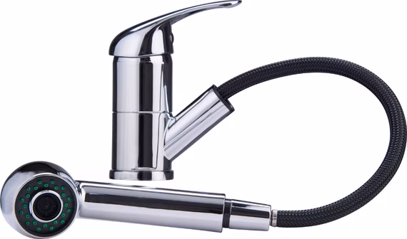 Niederdruckarmatur VAF 9266.00 in Chrom mit ausziehbarem Auslauf. Niederdruckarmatur VAF 9266.00 in Chrom mit ausziehbarem Auslauf.