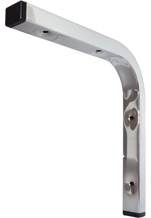 Winkelkonsole gebogen 90° - Chrom von QUELLMALZ, Modell WKG.00.
