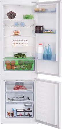 BEKO BCHA275K4SN Einbau Kühl Gefrierkombination 262 L Semi No Frost HarvestFresh 54 cm
