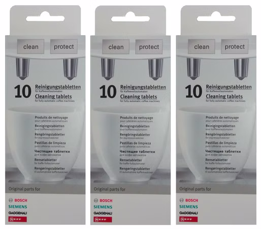 3 x 10 Tabletten Bosch Siemens Reinigungstabletten 30 Tabletten