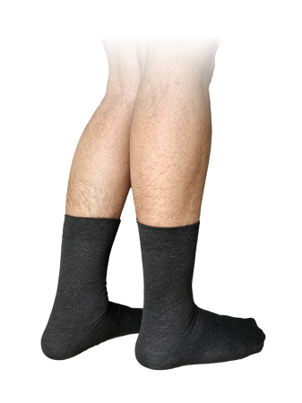 laulas calcetines de hombre con Coolmax® y fibras plateadas – elegancia en lugar de olor a pies y sudor