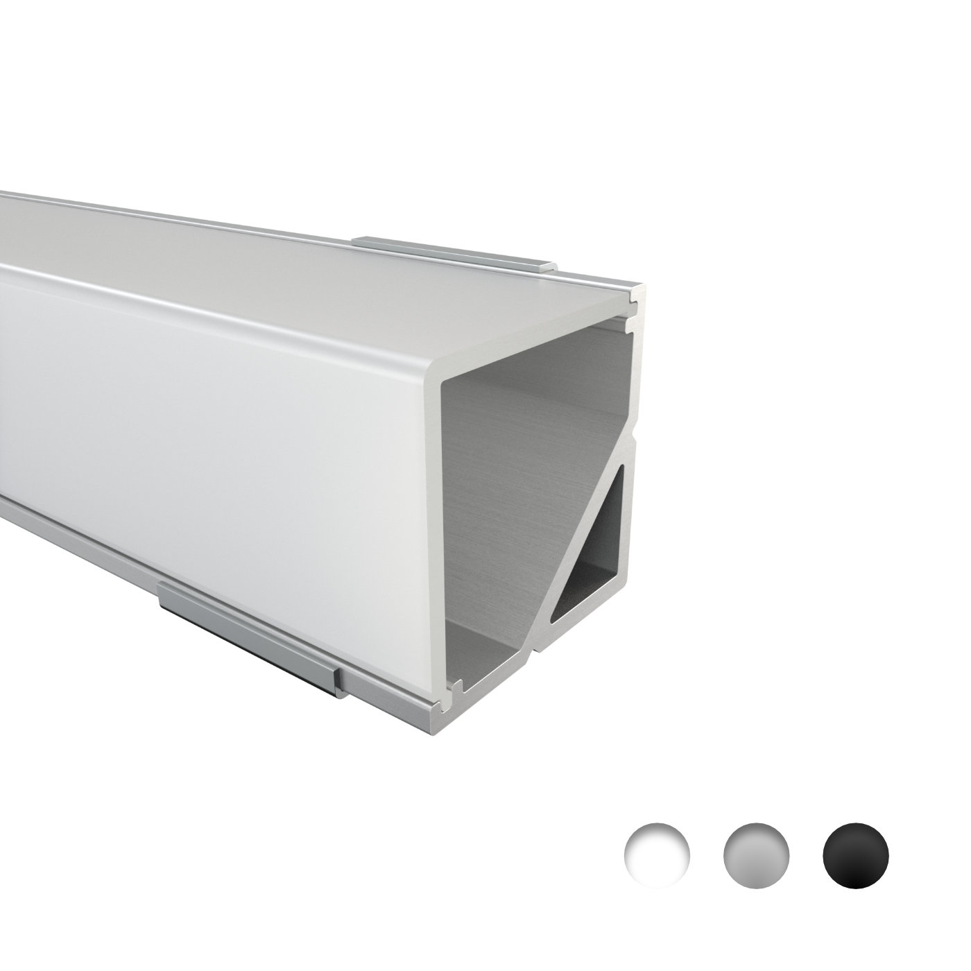 LED Alu Profile Eckprofil / Ecke-90 E90 für 12 mm LED-Streifen