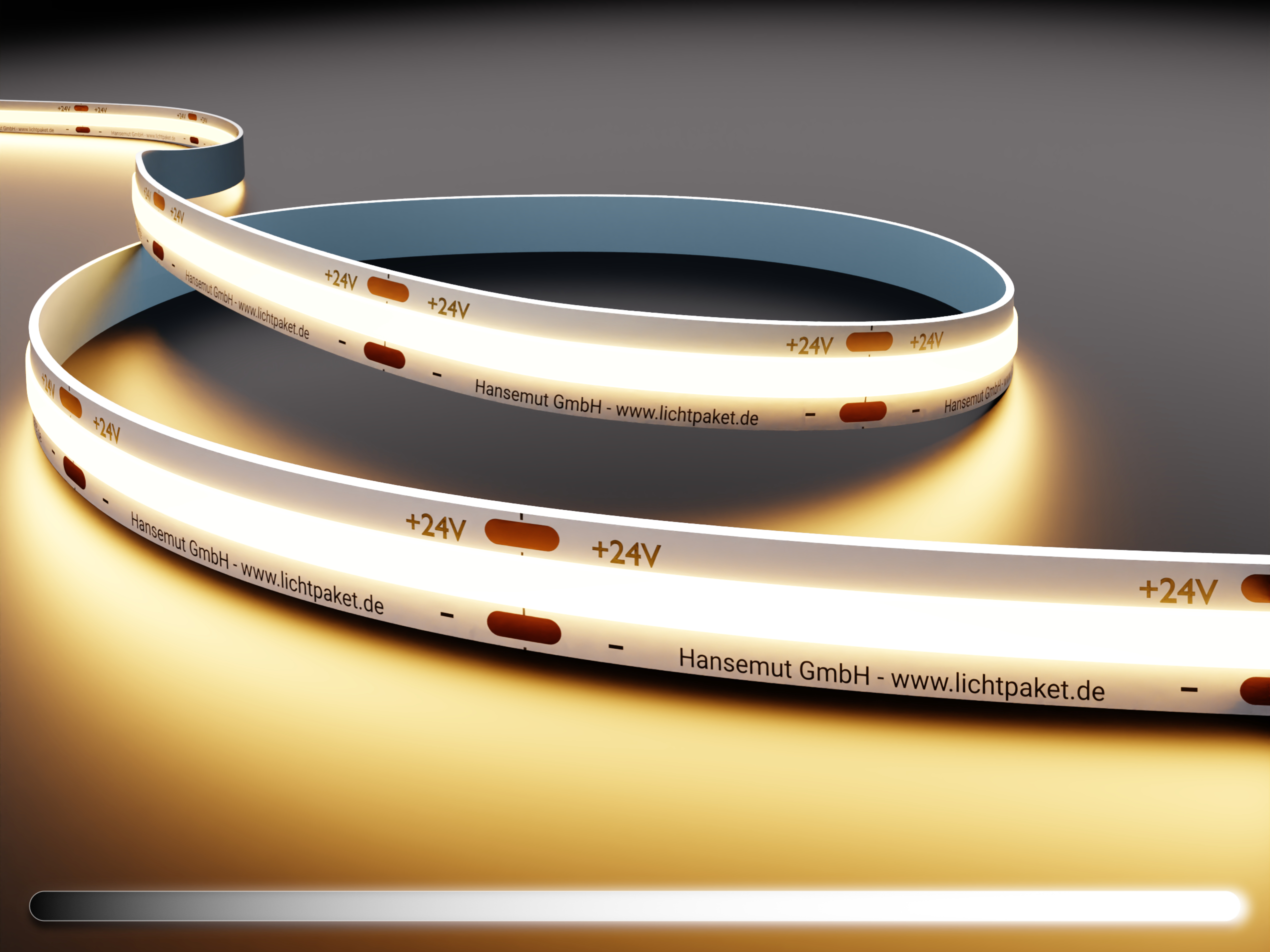 COB LED-Streifen - 480 LEDs/m - warmweiß 2700K