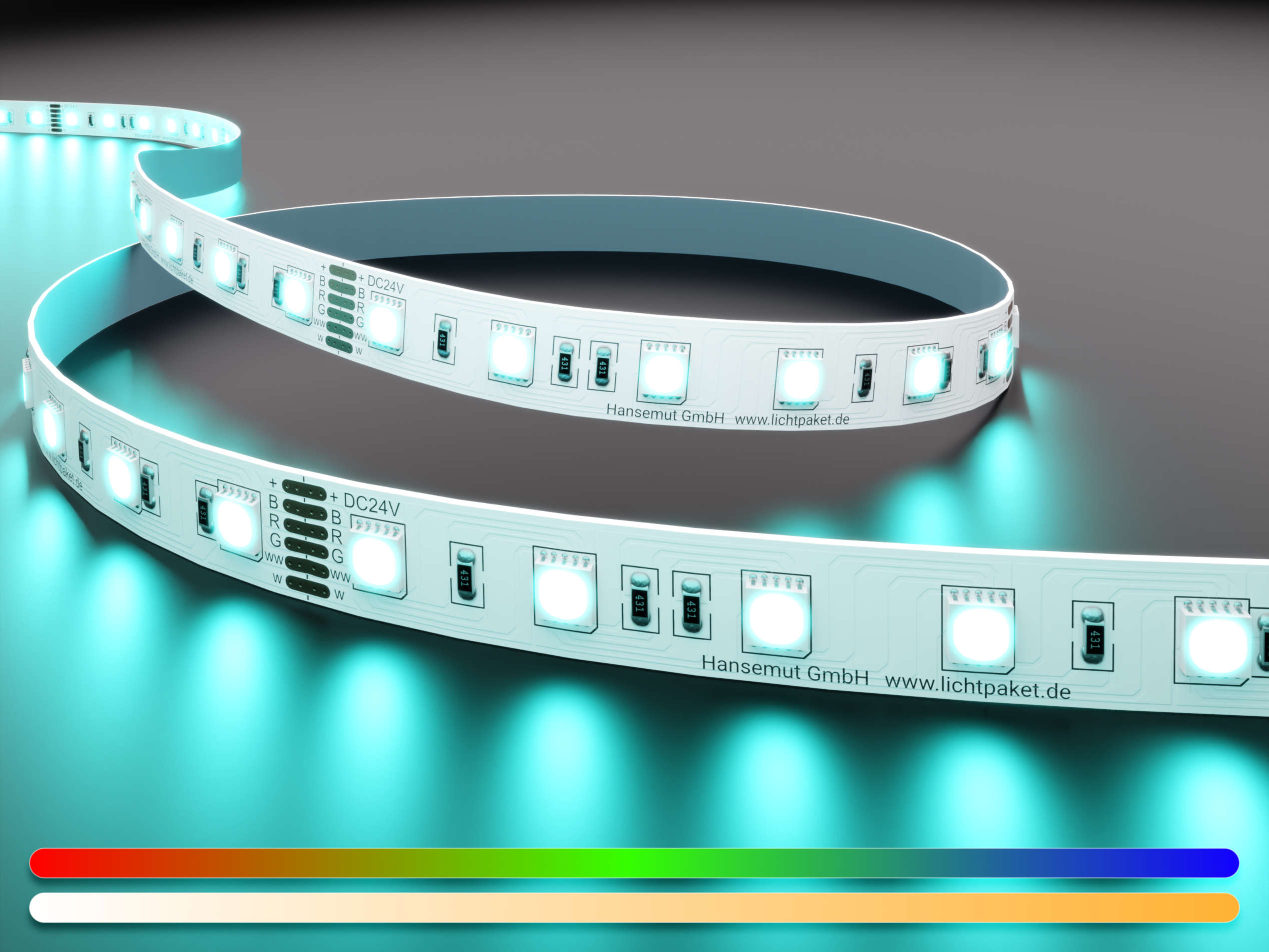 LED-Streifen - 60 LEDs/m - RGBW+WW RGBCCT 5IN1 - 3000K-6000K
