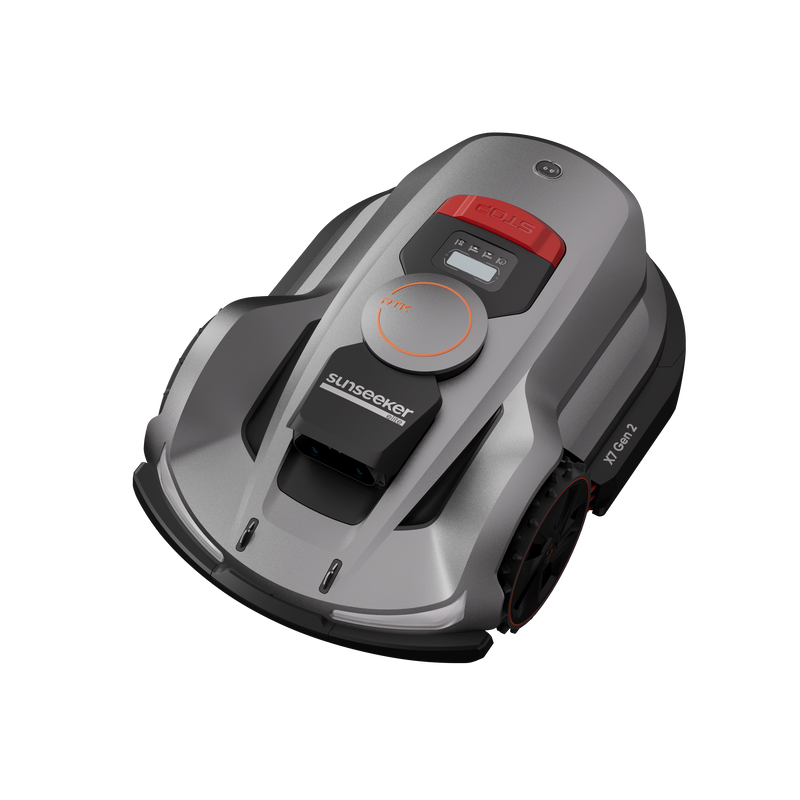 Sunseeker X7 Gen2 Mähroboter Sunseeker X7 Gen2, Ansicht von vorne oben links