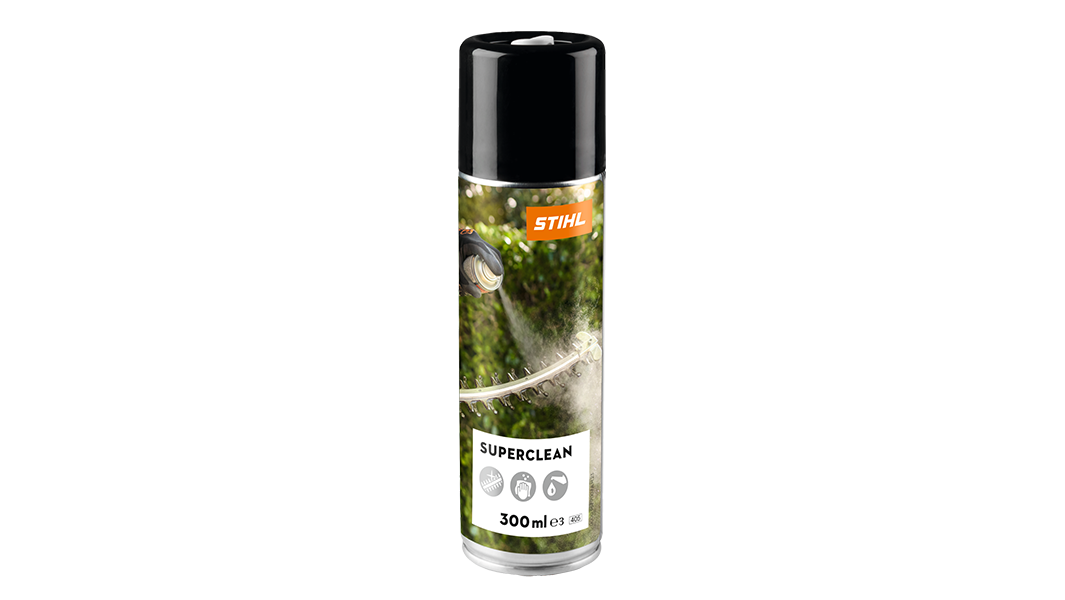 STIHL Superclean, zum Reinigen von Heckenscheren und anderen Schneiden.
