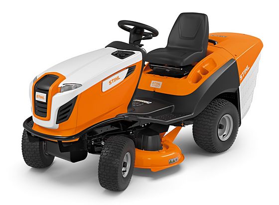 STIHL RT 5097 STIHL Rasentraktor mit Mittelmähwerk und Fangsack. Modell RT 5097