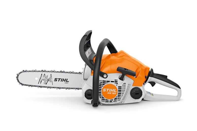 MS 162, PM3, Schienenlänge 30 cm STIHL BENZIN-KETTENSÄGE MS 162 linke Seite mit Benzin/Öl Tank