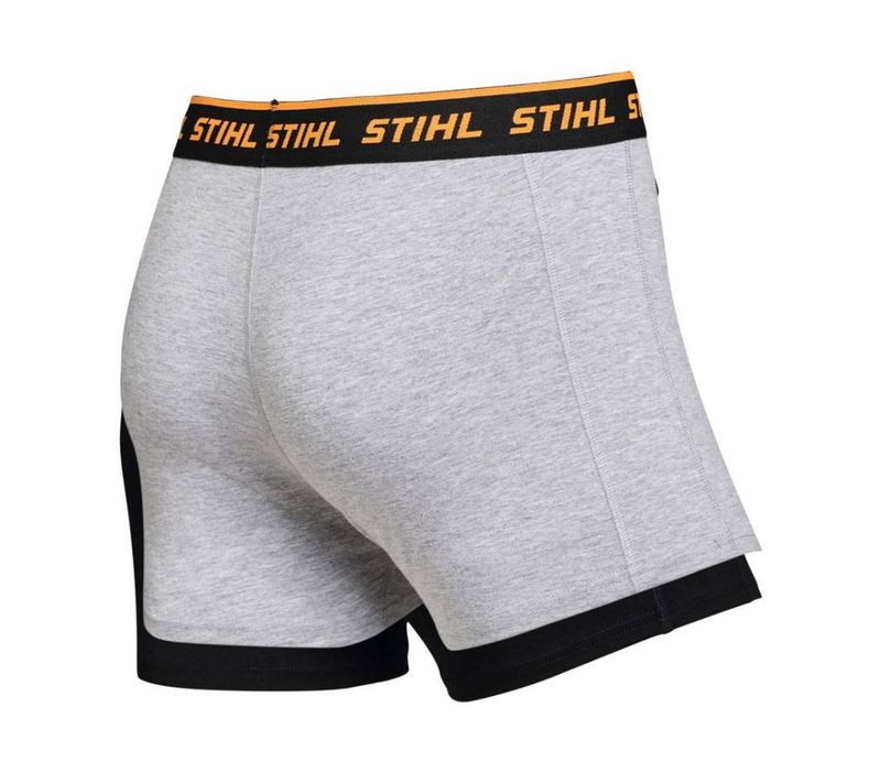 STIHL Boxershorts 2er Set LOGO Boxershorts 2er-Set LOGO Schwarz / Grau