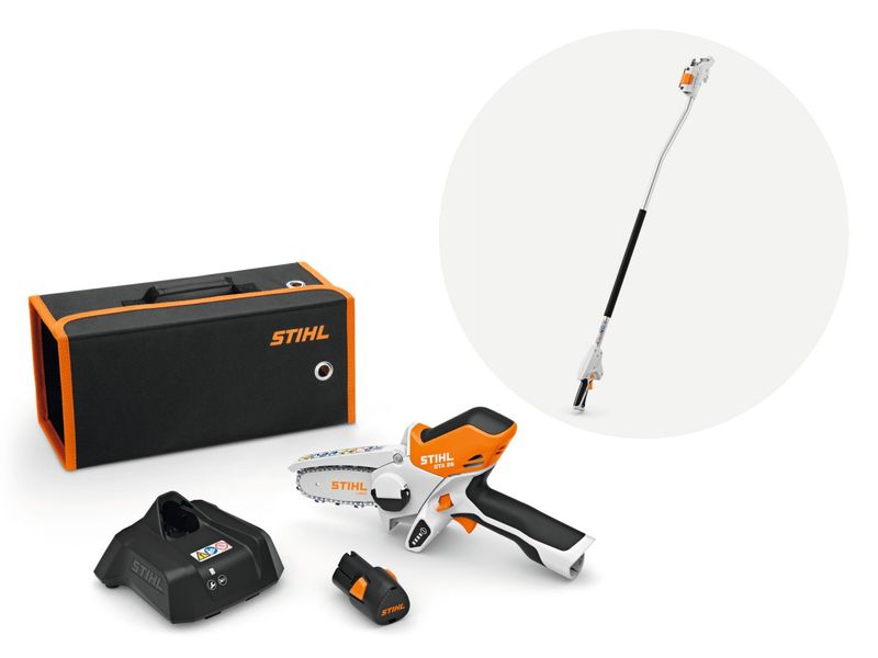 STIHL GTA 26 Set mit Akku AS 2, Ladegerät AL 1 und Verlängerung für GTA 26 STIHL GTA 26 Set mit Akku AS 2, Ladegerät AL 1 und Verlängerung für GTA 26