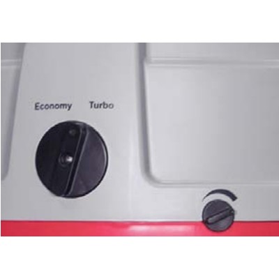 Drehschalter Economy und Turbo