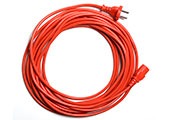 Netzkabel 10 m, steckbar, signalrot