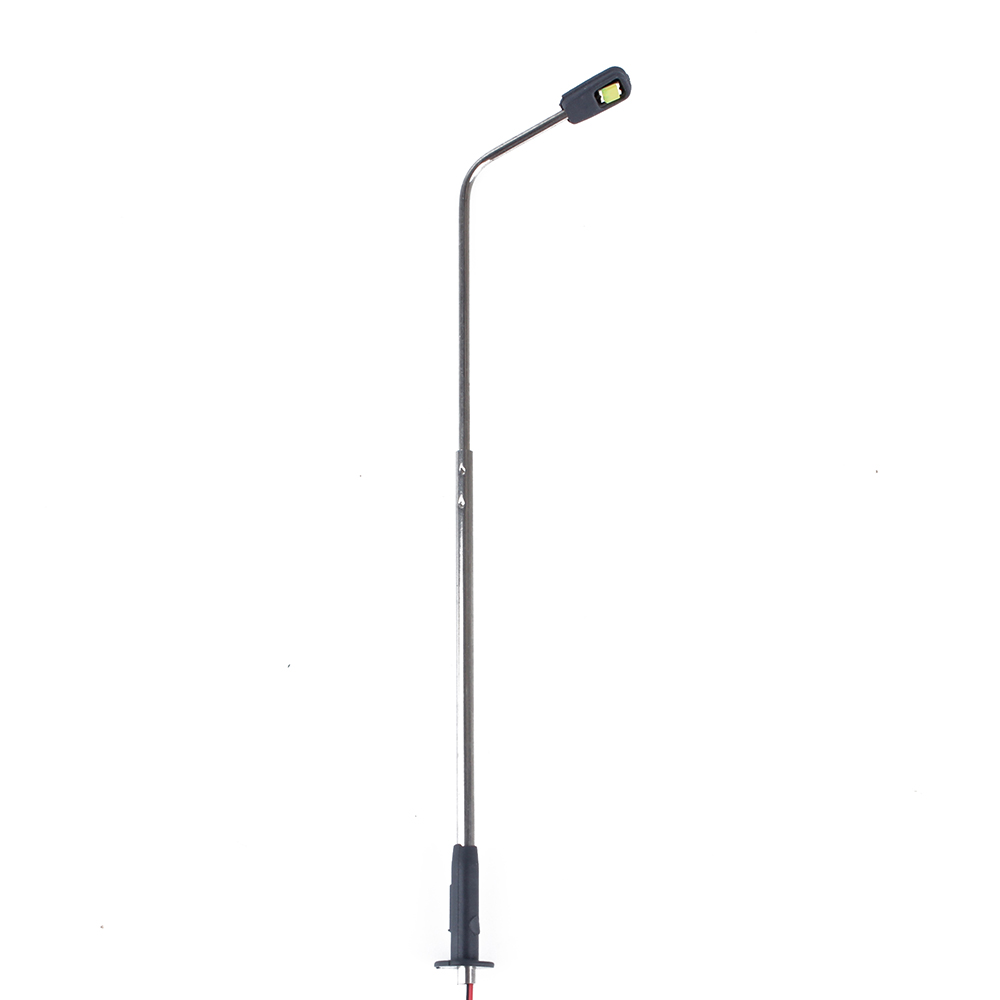 Kunststoff-Straßenlaternen LED – Set Mit 10 Stück – Maßstab 1:72 / 00 Gauge – Weiße Beleuchtung – 3 V – Für Modelleisenbahnen & Dioramen