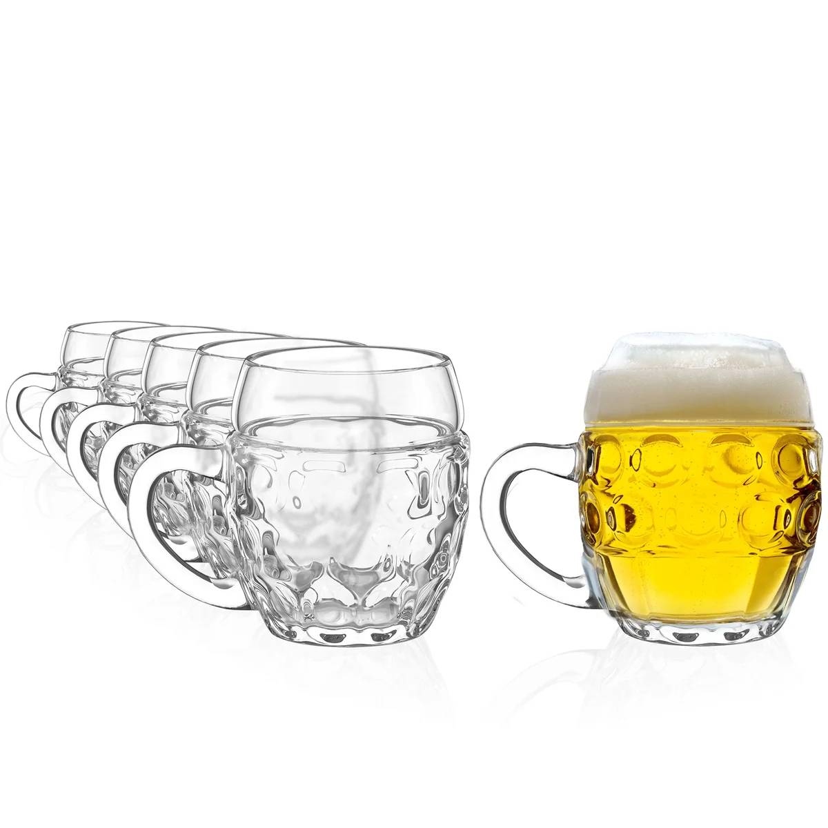 Paket] Bierglas, Bierkrug, Maßkrug, Bierseidel 6er Set Biergläser, Tübinger mit Schild