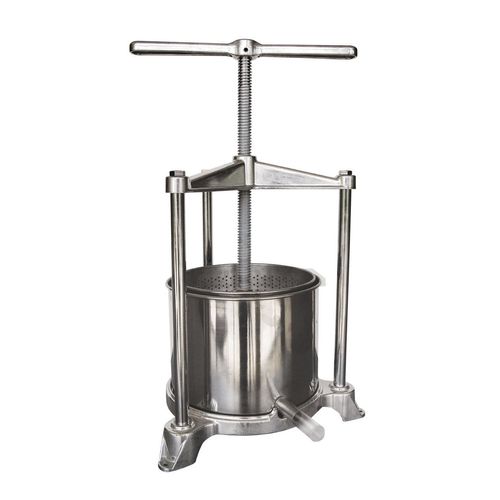 Arebos Obstpresse 30L | Manuelle Saftpresse I Beerenpresse inkl. Presstuch, Druckplatte und Metallspindel I Für jegliche Arten von Saft