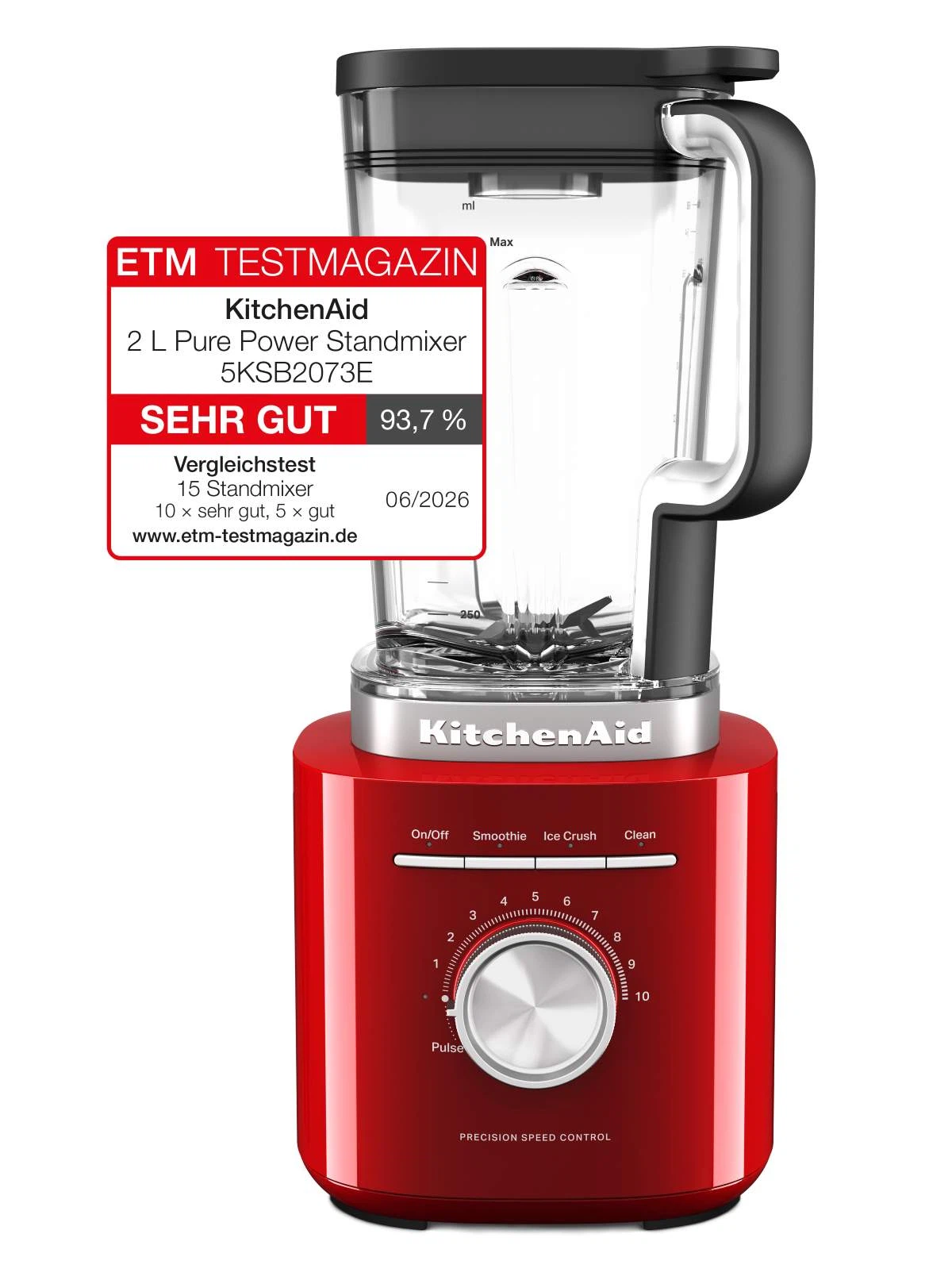 KitchenAid Pure Power Standmixer 2,1 Liter-Empire Rot
