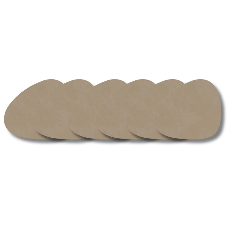 LIND DNA Glasuntersetzer Nupo 6-er Set-Curve / Clay Brown