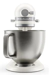 KitchenAid 4,7 L 5KSM50 Artisan Plus Küchenmaschine Beginnerset mit Gemüseschneider-Porcelain White