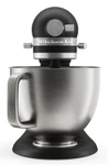 KitchenAid 4,7 L 5KSM50 Artisan Plus Küchenmaschine Beginnerset mit Gemüseschneider-Gusseisen Schwarz